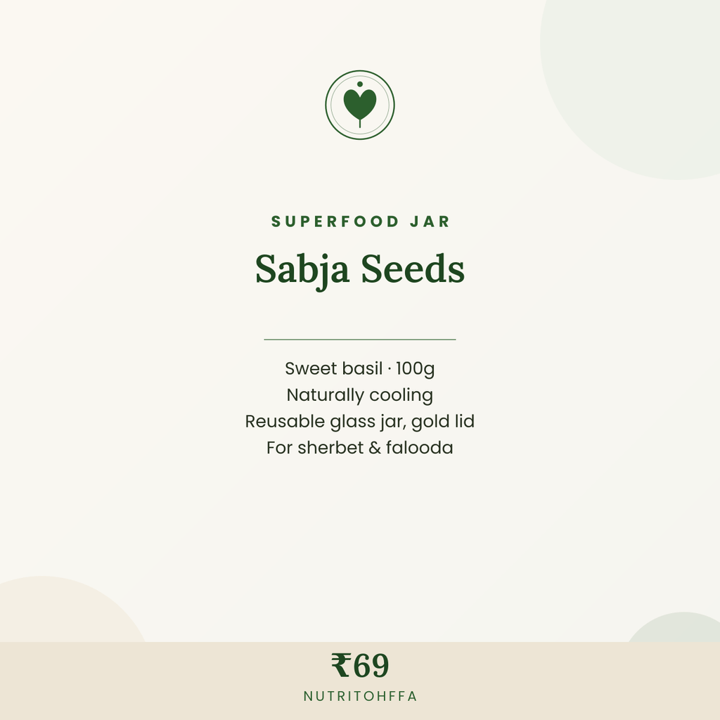 Sabja (Basil) Seeds — Cooling Superfood Jar | 100g