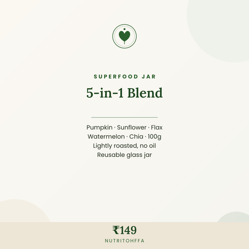 Mixed Superfood Seeds — 5-in-1 Blend Jar | 100g