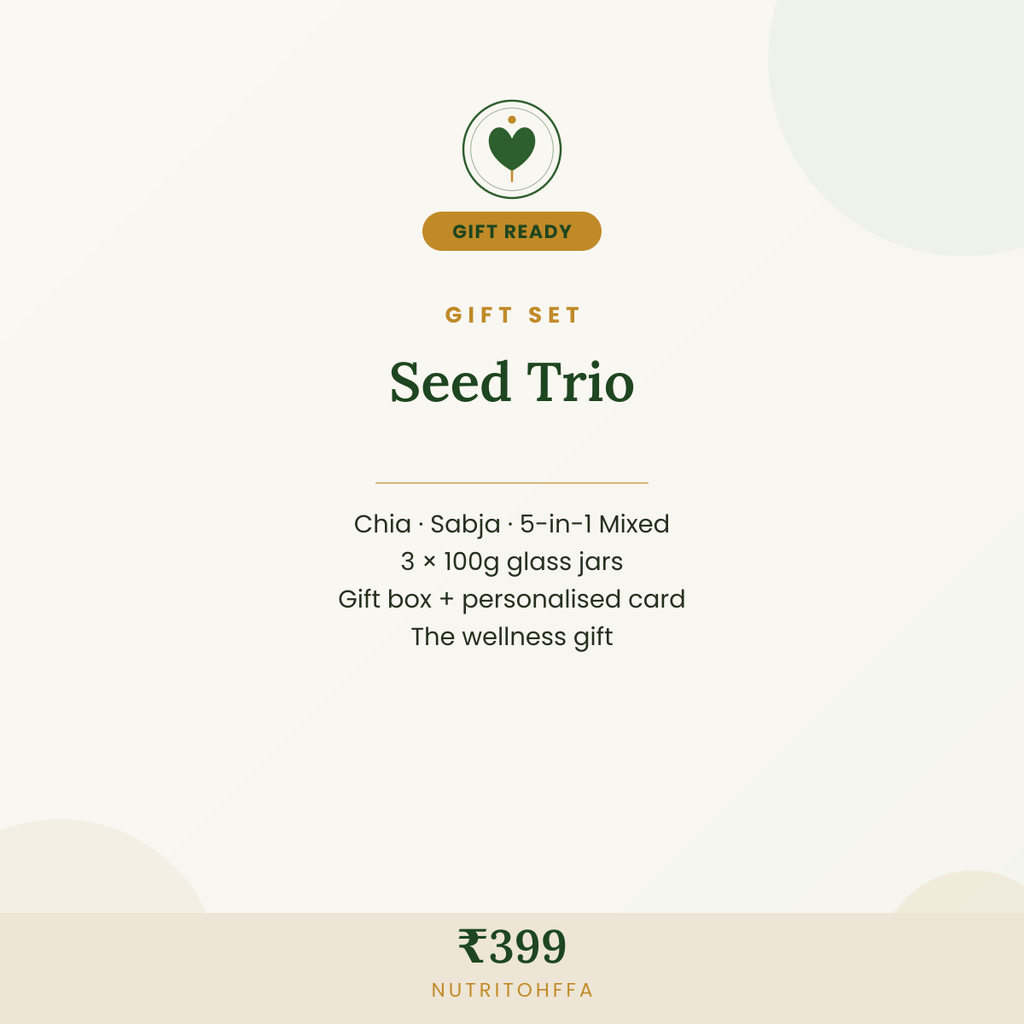 Superfood Seed Trio — Gift Set of 3 Jars | 3 × 100g