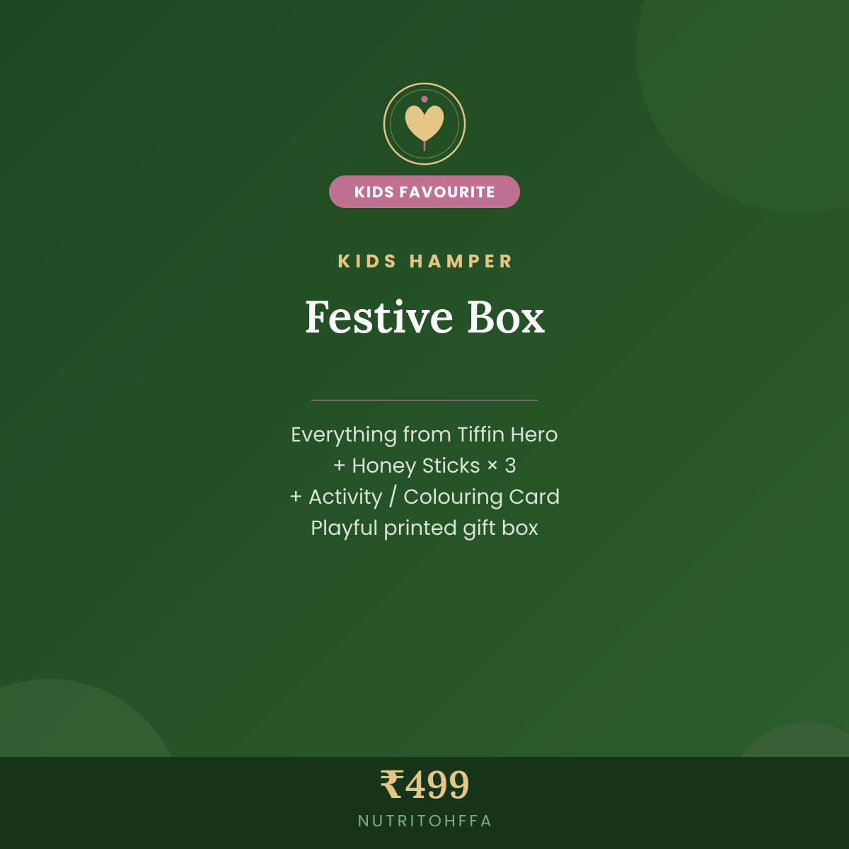 Kids Festive Hamper — Complete Healthy Gift Box with Activity Card