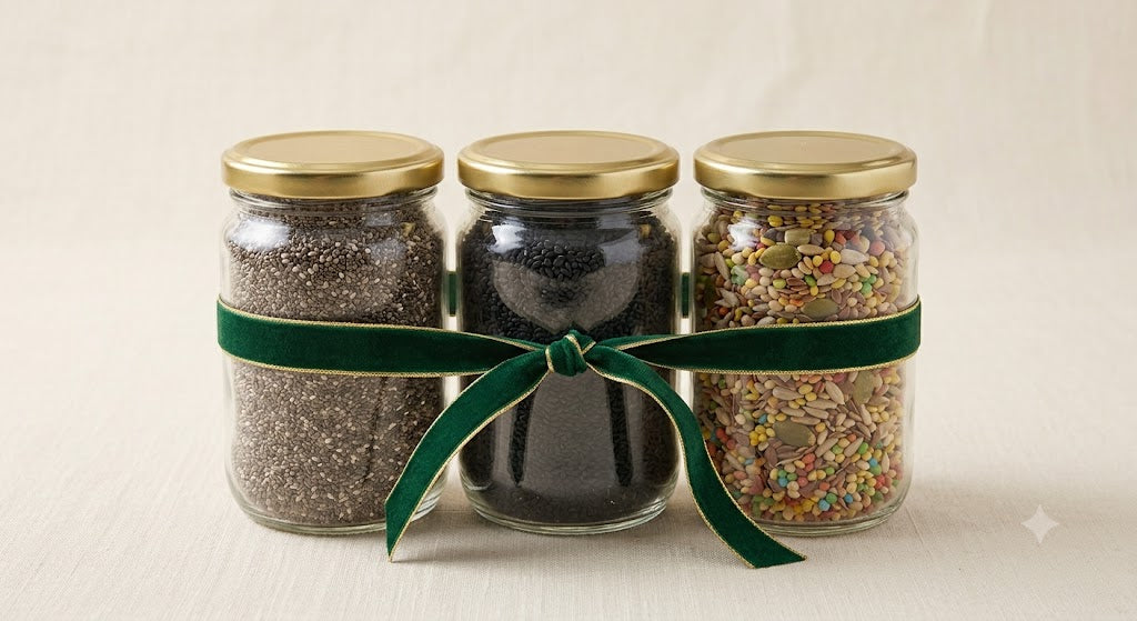 Seed trio gift set of three jars