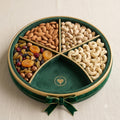 VIP luxury velvet dry fruit wheel tray