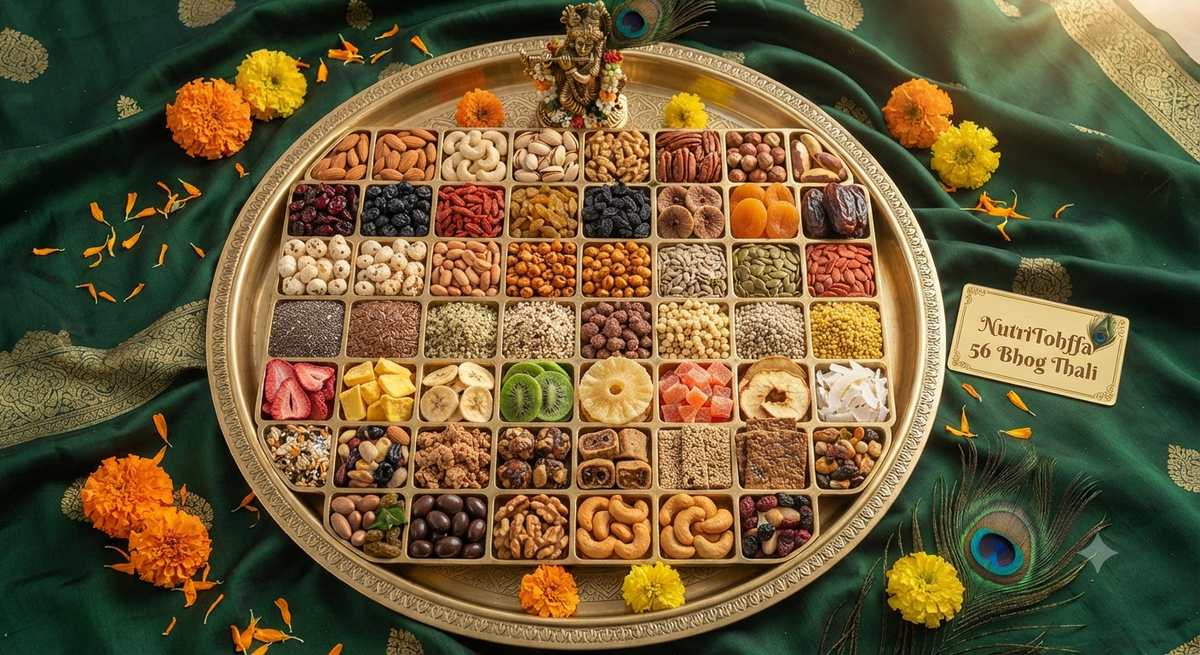 Janmashtami Royal 56-Bowl Thali — Limited Edition Dry Fruit & Superfood Assortment